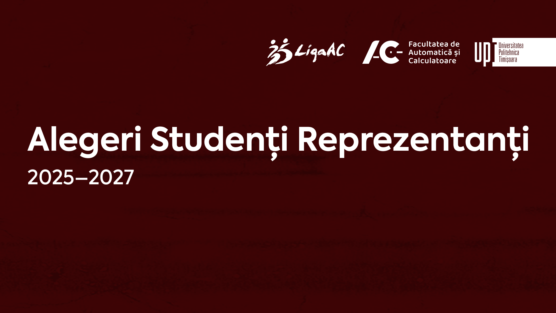 Alegeri Studenți Reprezentanți 2025–2027